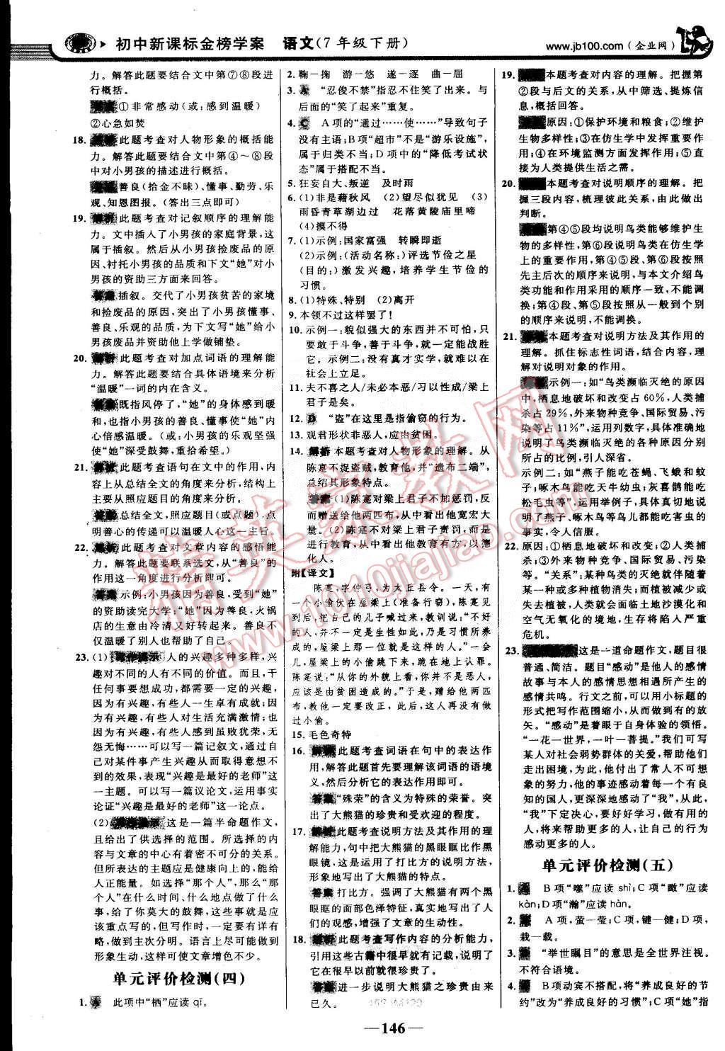 2015年世紀(jì)金榜金榜學(xué)案七年級(jí)語(yǔ)文下冊(cè)蘇教版 第21頁(yè)