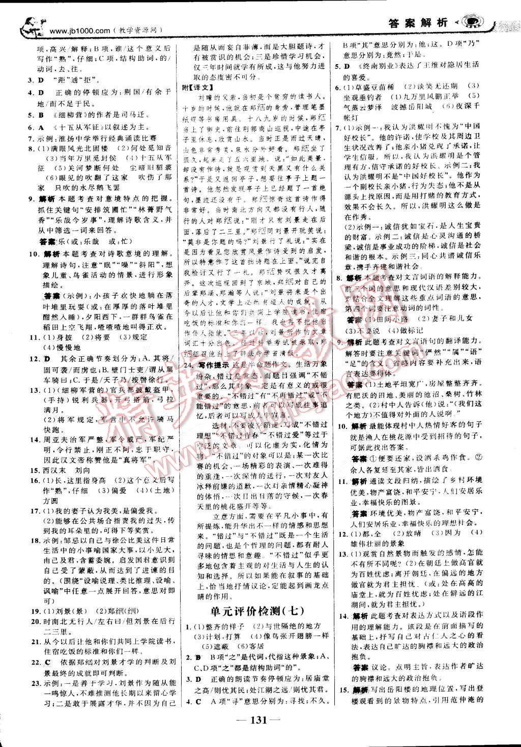 2015年世紀(jì)金榜金榜學(xué)案八年級(jí)語(yǔ)文下冊(cè)語(yǔ)文版 第22頁(yè)