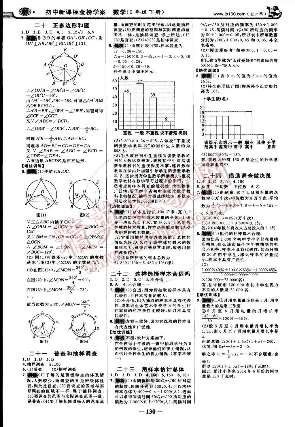 2015年世紀金榜金榜學案九年級數(shù)學下冊華師大版 第21頁