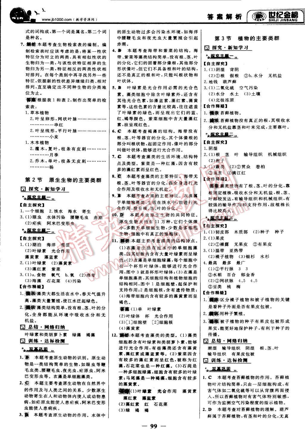 2015年世紀(jì)金榜金榜學(xué)案八年級(jí)生物下冊(cè)北師大版 第6頁(yè)