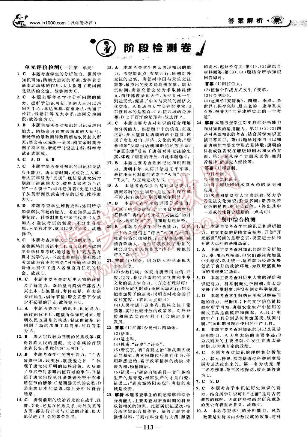 2015年世紀(jì)金榜金榜學(xué)案七年級歷史下冊北師大版 第12頁