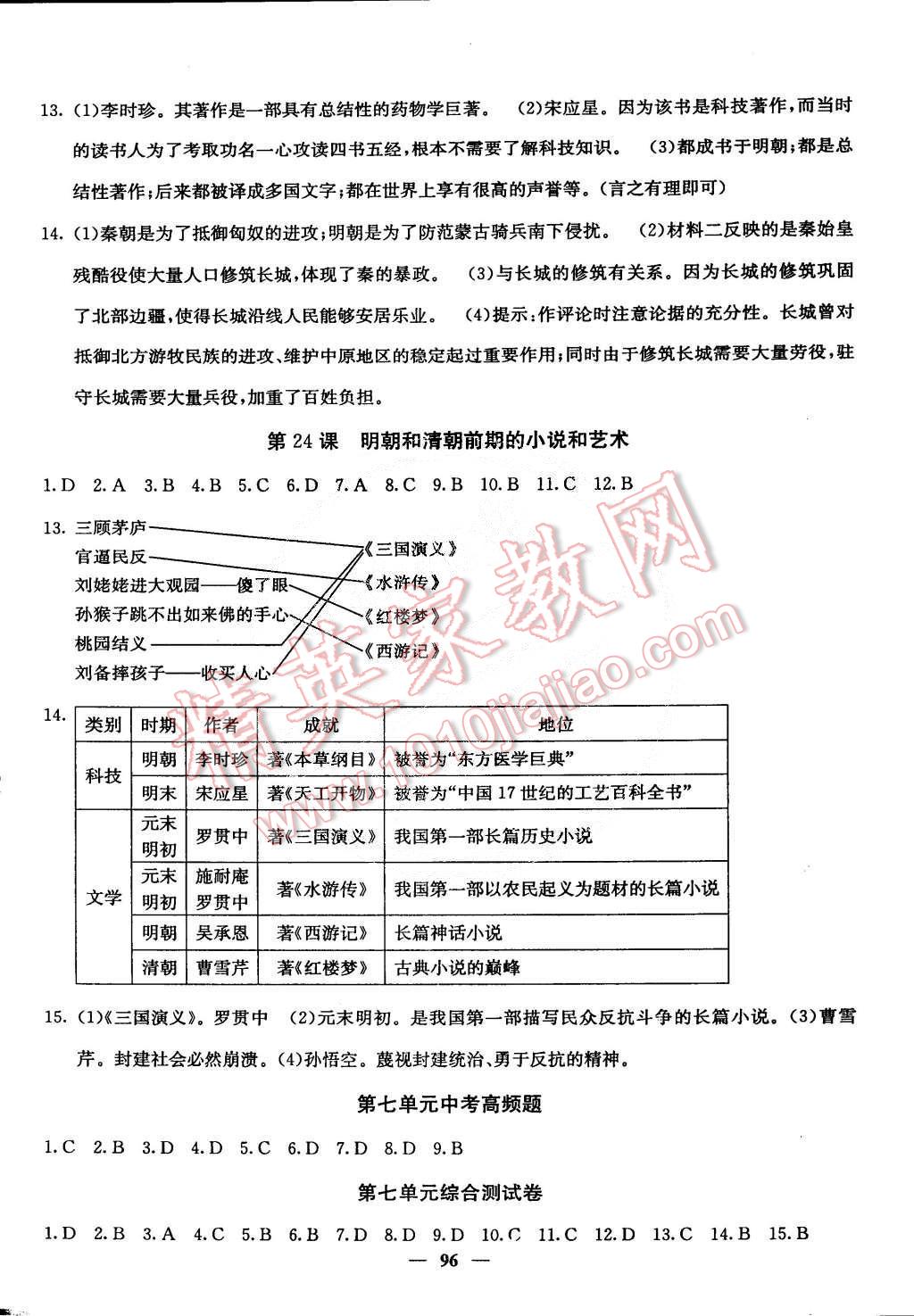 2015年名校課堂內(nèi)外七年級歷史下冊岳麓版 第10頁