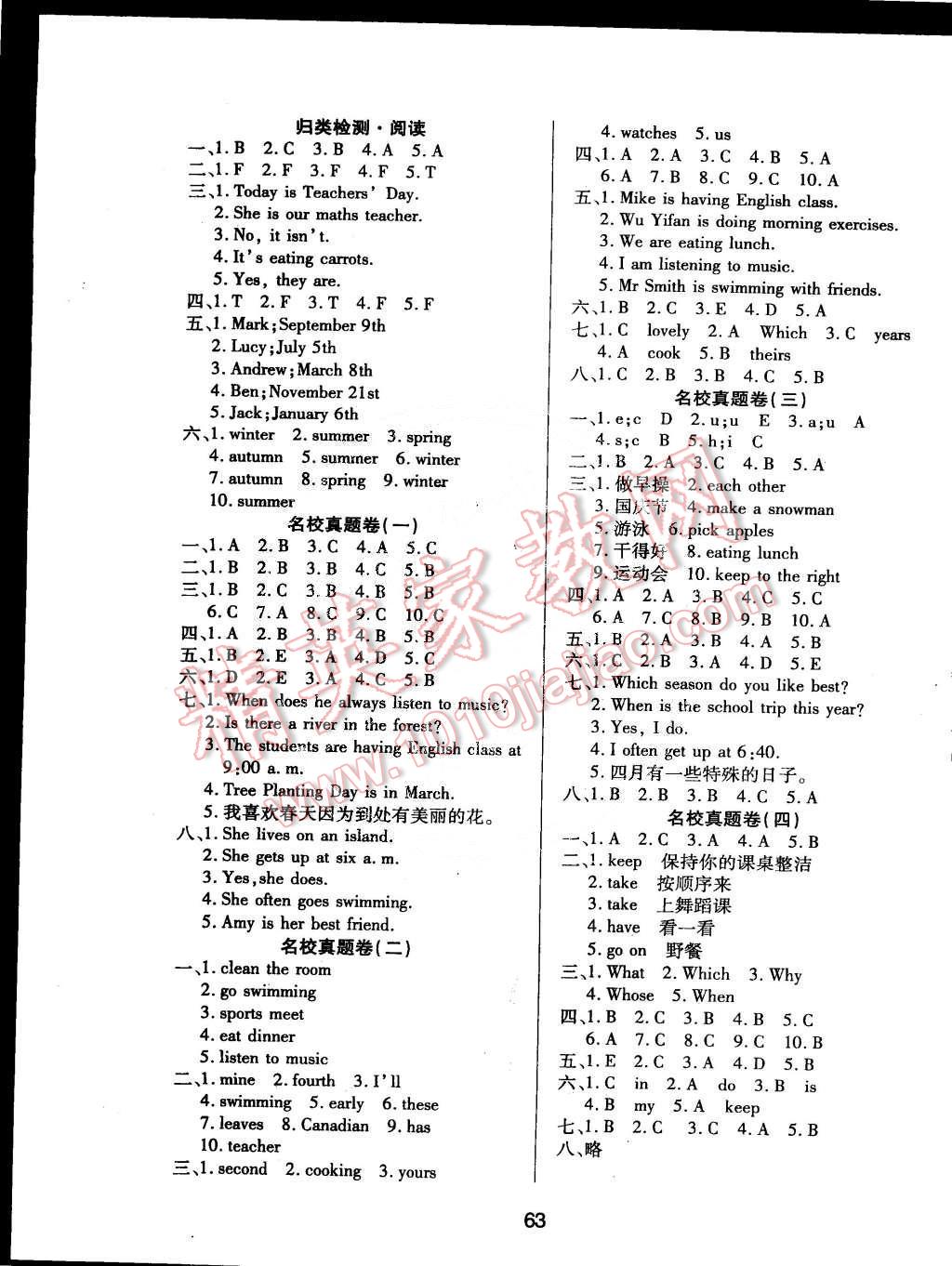 2015年期末大盤(pán)點(diǎn)五年級(jí)英語(yǔ)下冊(cè)人教PEP版 第3頁(yè)