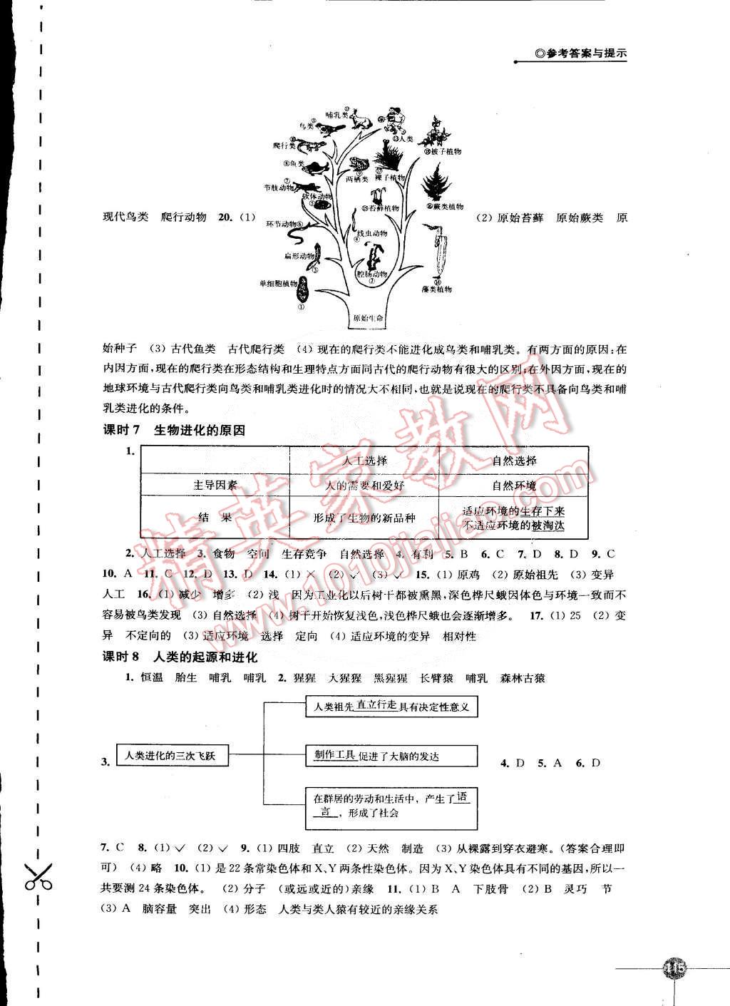 2015年初中生物學(xué)課課練八年級(jí)下冊(cè)蘇科版 第3頁(yè)