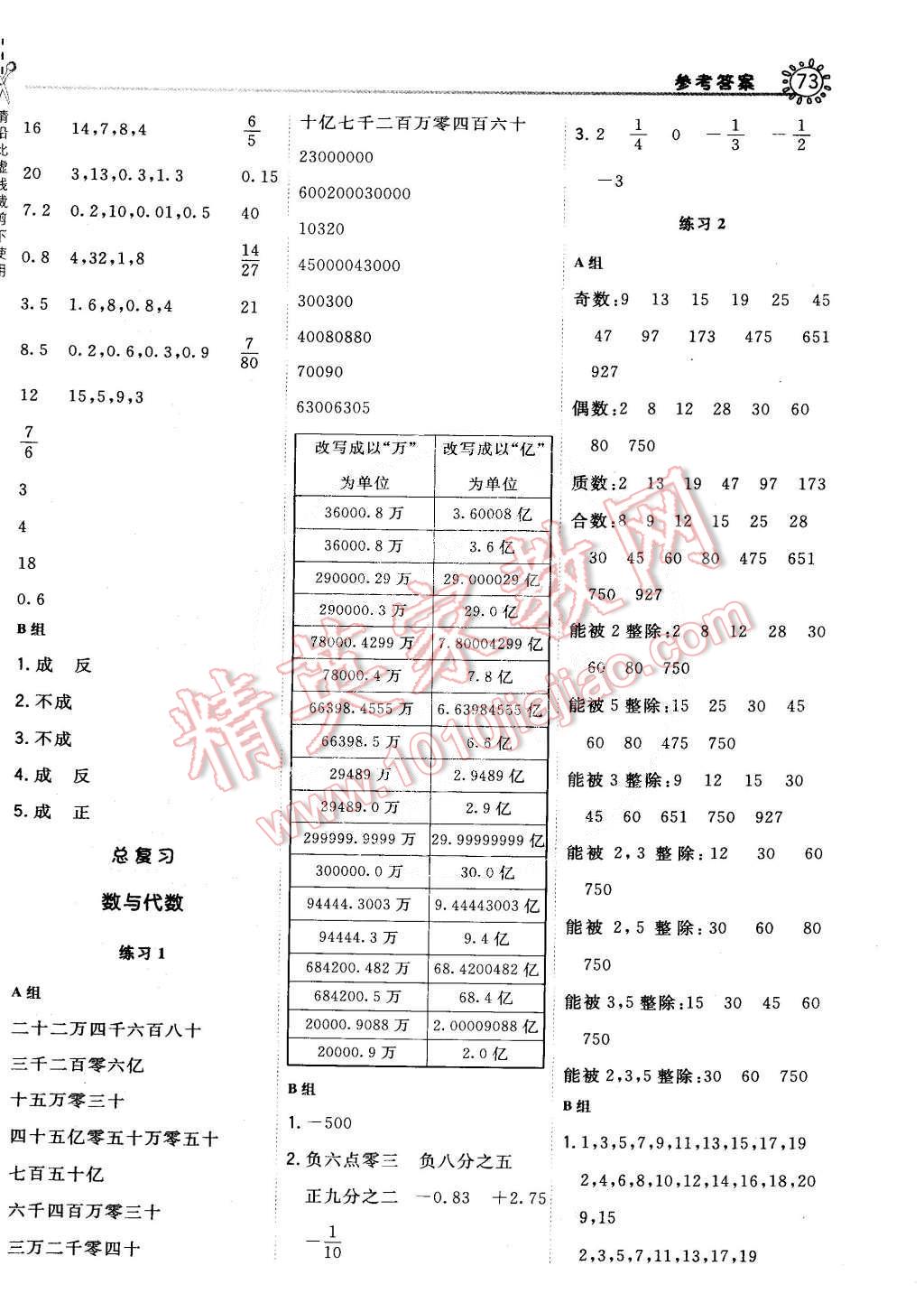 2015年星級口算天天練六年級數(shù)學(xué)下冊北師大版 第7頁