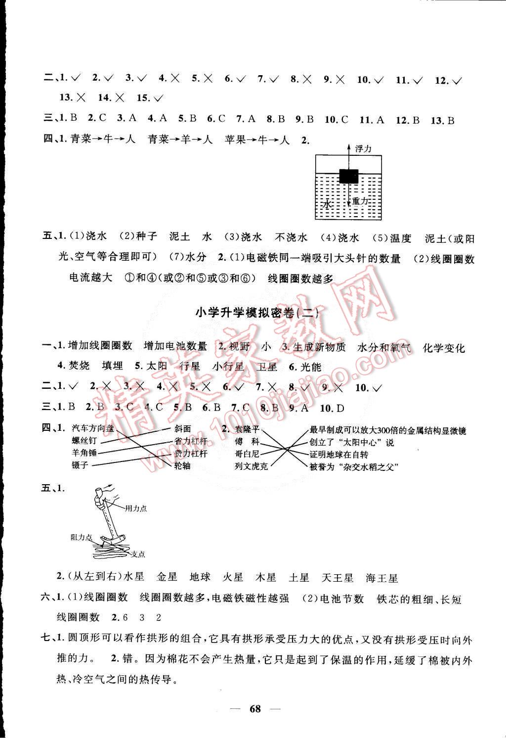 2015年一線名師全優(yōu)好卷六年級(jí)科學(xué)下冊(cè)教科版 第8頁(yè)