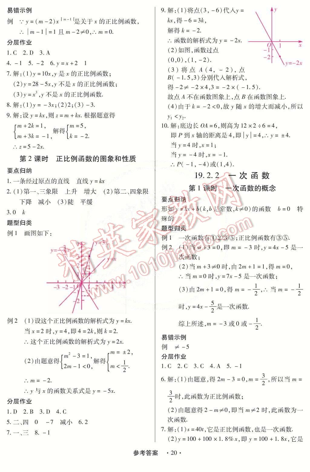 2015年一課一練創(chuàng)新練習(xí)八年級數(shù)學(xué)下冊人教版 第20頁