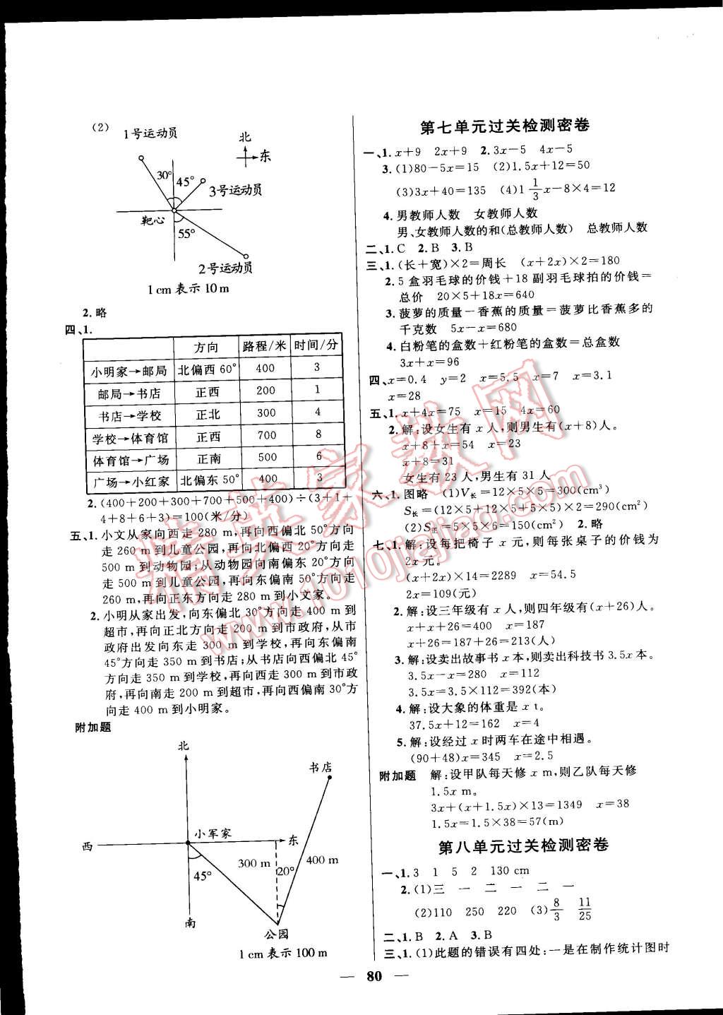 2015年一线名师全优好卷五年级数学下册北师大版 第4页