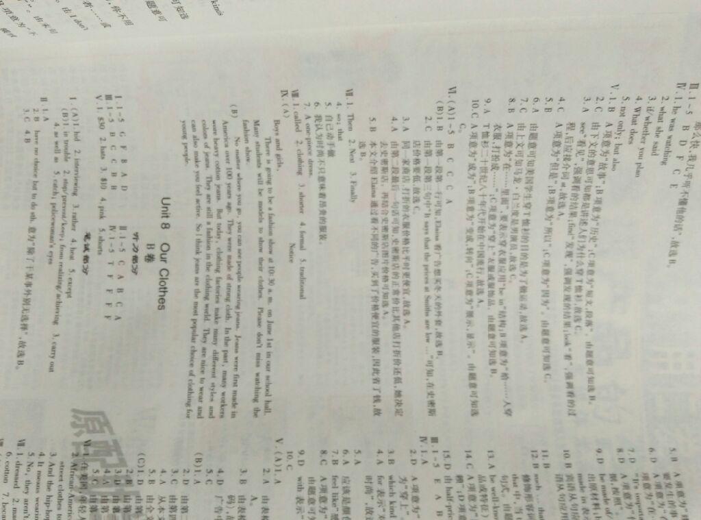 2015年仁愛(ài)英語(yǔ)同步活頁(yè)AB卷八年級(jí)下冊(cè) 第85頁(yè)