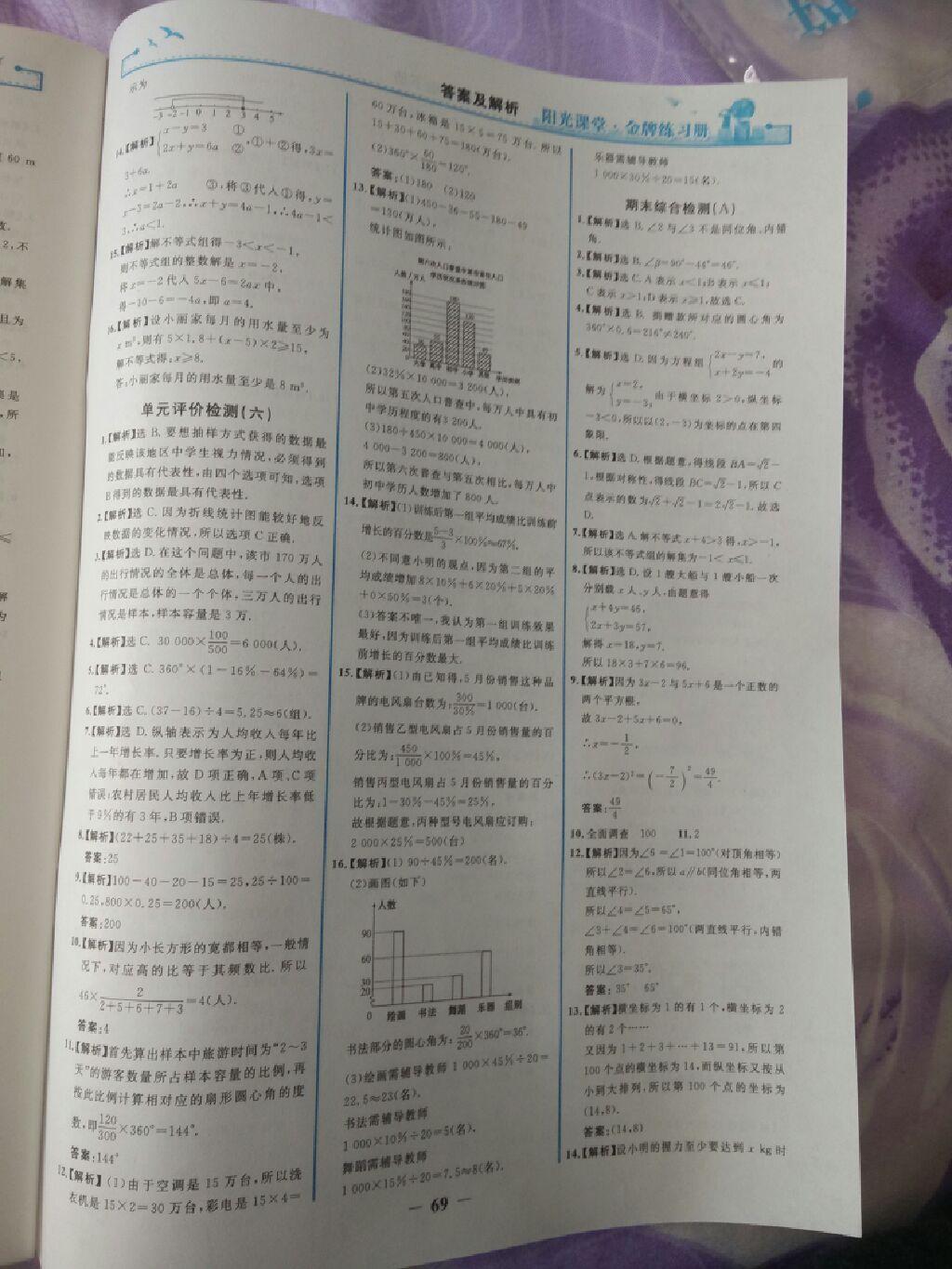 2015年陽光課堂金牌練習(xí)冊七年級數(shù)學(xué)下冊人教版 第43頁