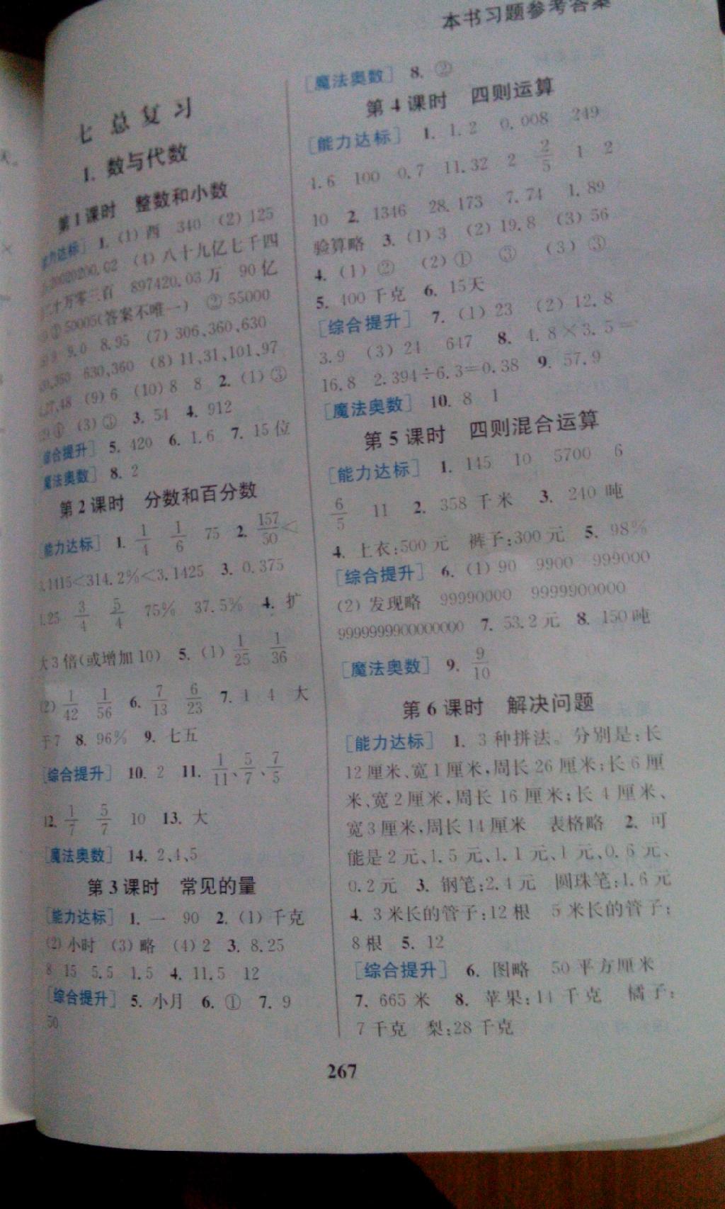 2015年通城學(xué)典非常課課通六年級數(shù)學(xué)下冊蘇教版那 第5頁