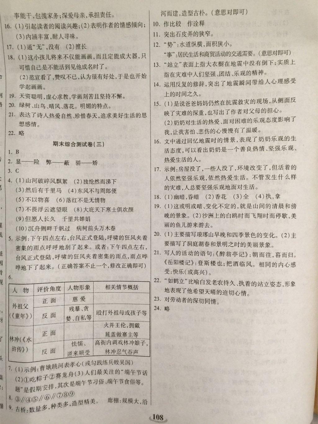 2015年暢響雙優(yōu)卷八年級(jí)語(yǔ)文下冊(cè)人教版 第24頁(yè)