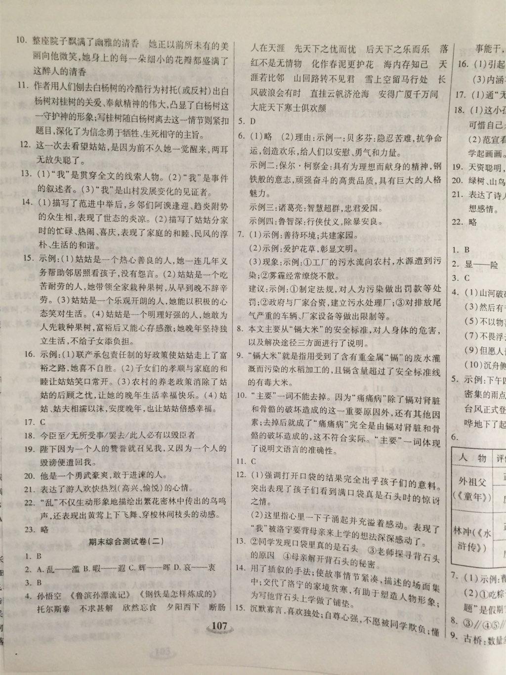 2015年暢響雙優(yōu)卷八年級(jí)語(yǔ)文下冊(cè)人教版 第23頁(yè)