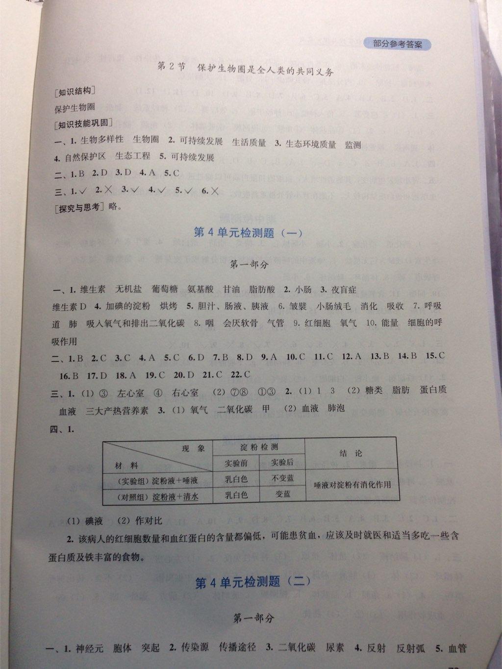 2015年新课程实践与探究丛书七年级生物下册北师大版 第11页