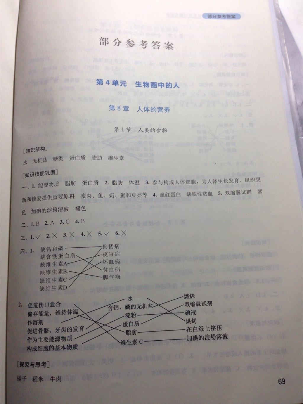 2015年新课程实践与探究丛书七年级生物下册北师大版 第1页