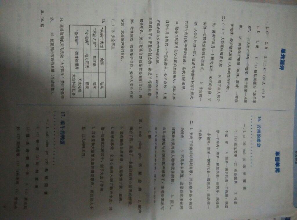 2015年人教金学典同步解析与测评八年级语文下册人教版 第9页