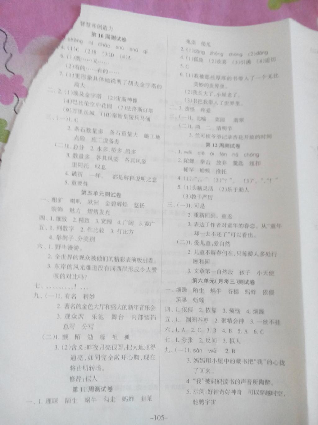 2015年優(yōu)佳好卷六年級(jí)語文下冊(cè)教科版 第5頁