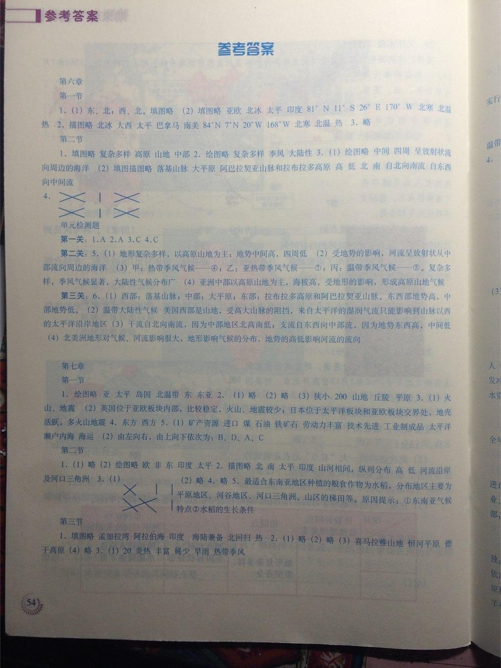 2015年地理填充圖冊七年級下冊人教版 第16頁