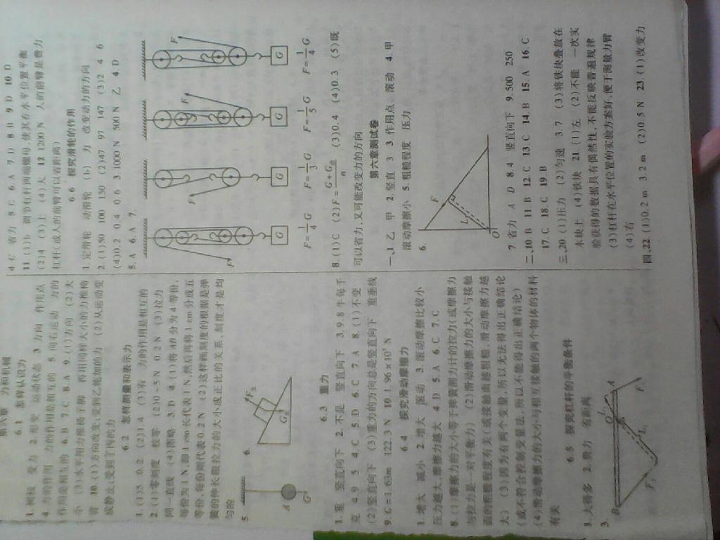 2015年物理指導(dǎo)用書八年級下冊滬粵版 第1頁