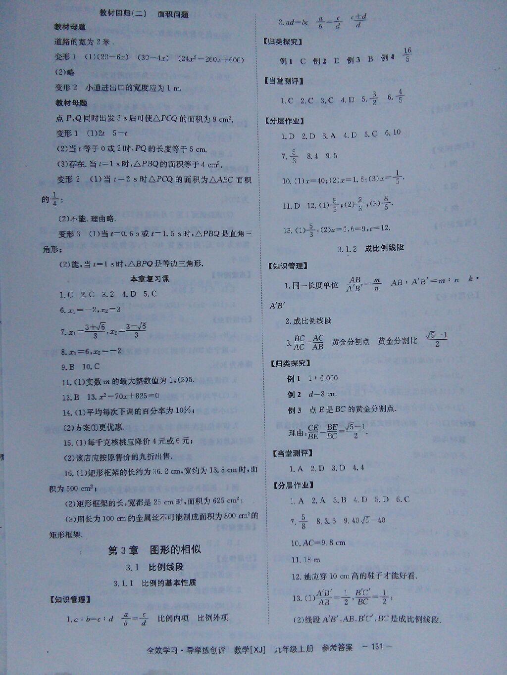 2014年全效學(xué)習(xí)九年級數(shù)學(xué)上冊湘教版 第7頁