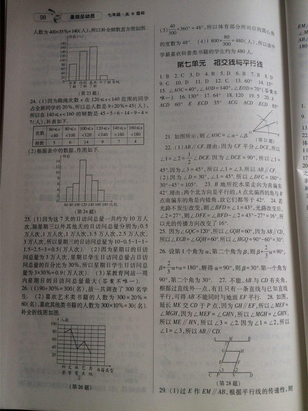 2014年暑假總動(dòng)員七年級(jí)數(shù)學(xué)北師國(guó)標(biāo)版 第18頁(yè)