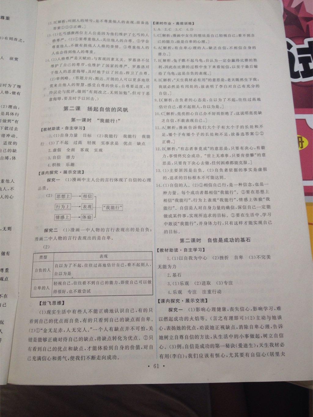 2015年能力培養(yǎng)與測試七年級思想品德下冊人教版 第35頁