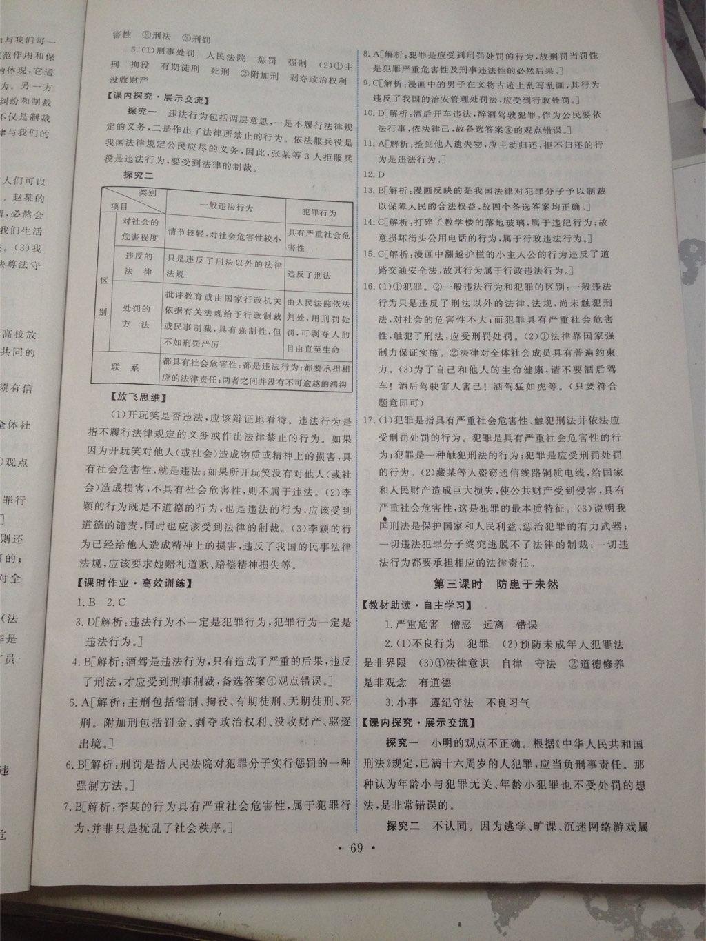 2015年能力培養(yǎng)與測試七年級思想品德下冊人教版 第43頁