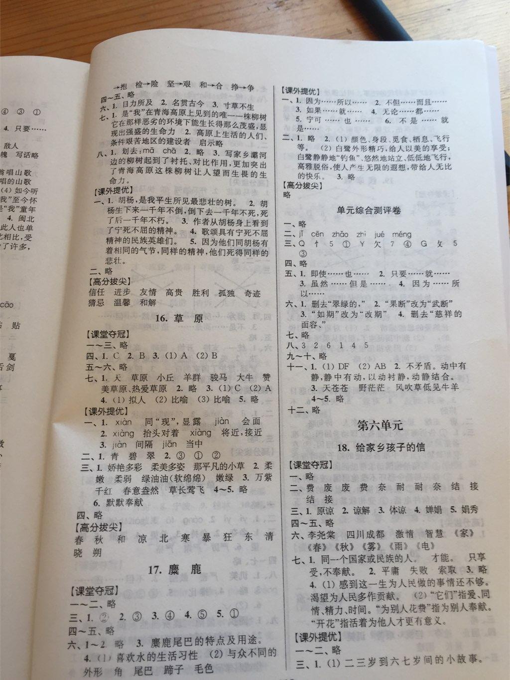 2014年小學(xué)語文高分拔尖提優(yōu)訓(xùn)練六年級上冊國標(biāo)江蘇版 第5頁