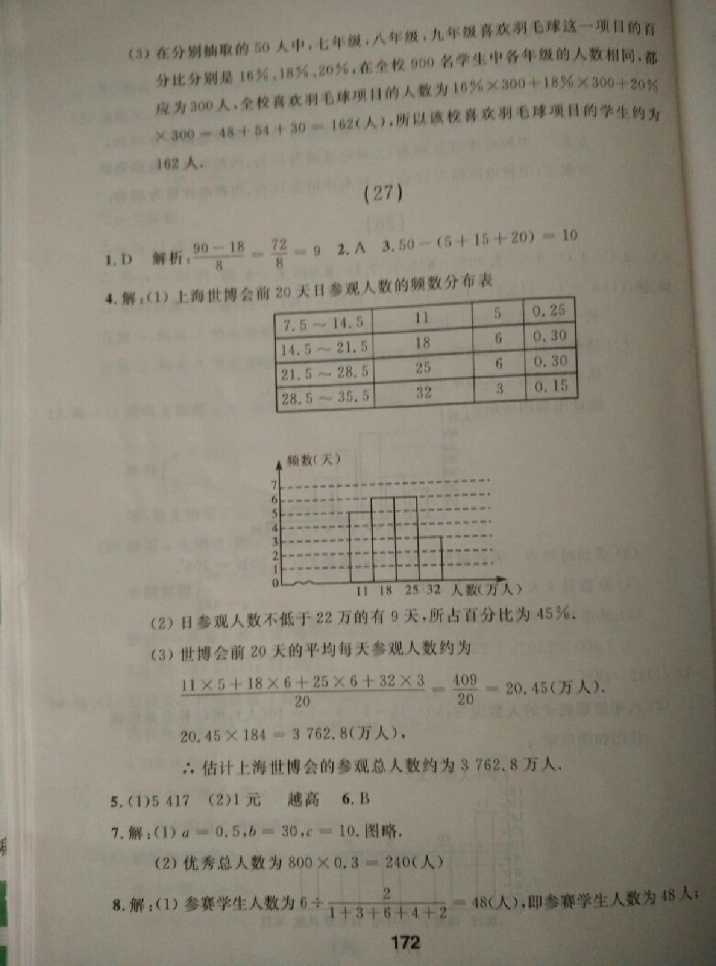 2015年试题优化课堂同步七年级数学下册人教版 第60页