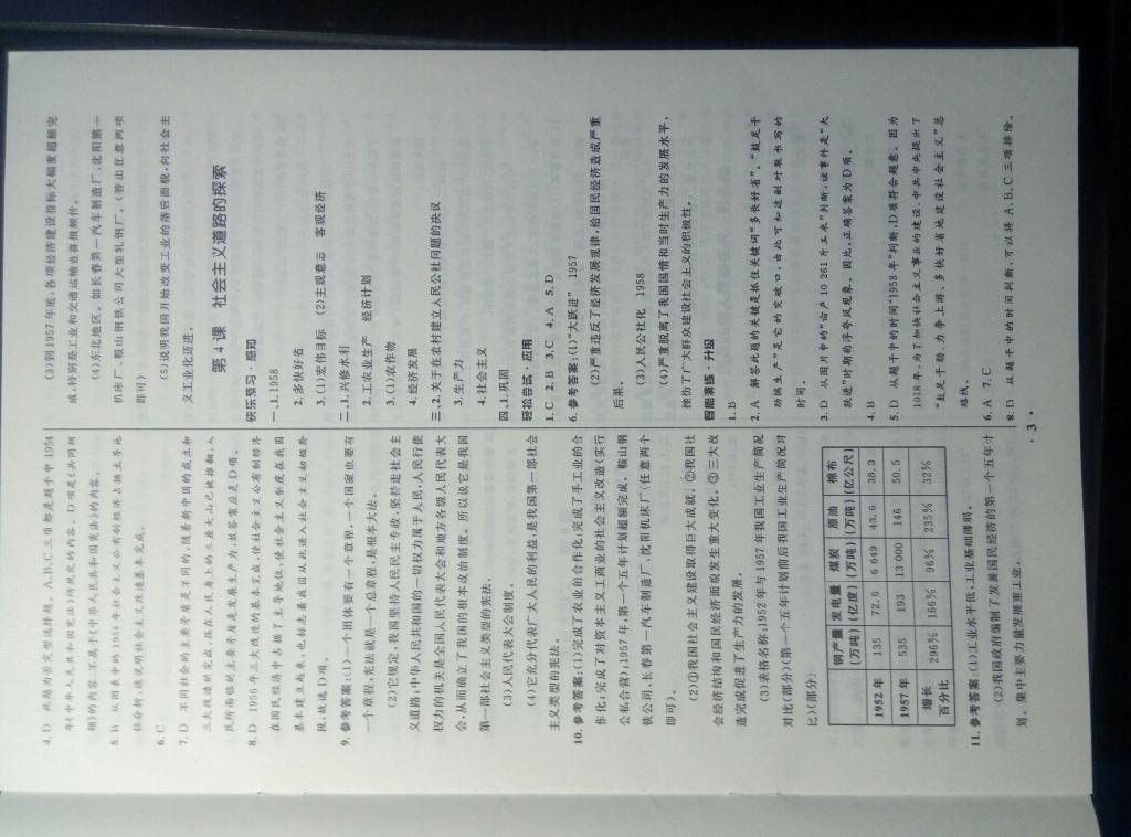 2015年初中同步測(cè)控優(yōu)化設(shè)計(jì)八年級(jí)歷史下冊(cè)中華書(shū)局版 第3頁(yè)