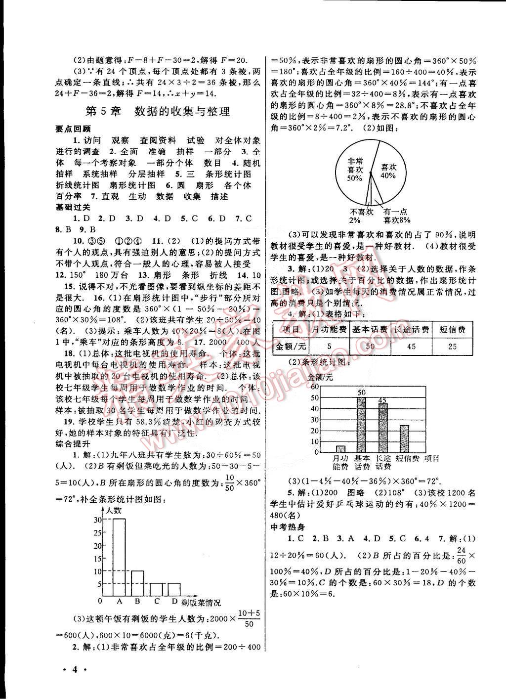 2015年初中版暑假大串聯七年級數學滬科版 第4頁