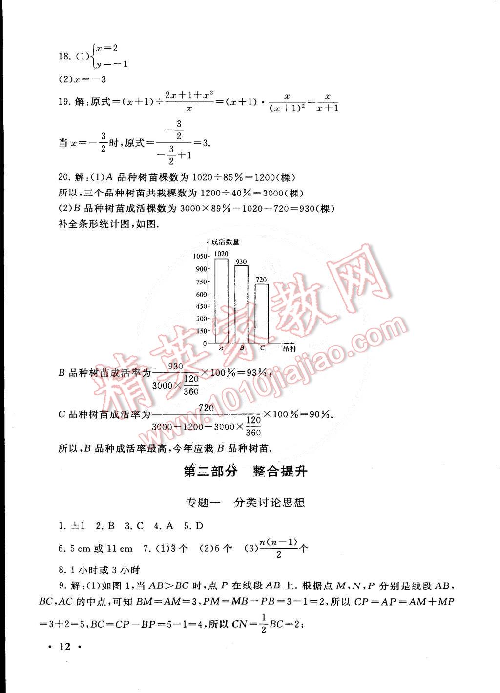 2015年初中版暑假大串聯(lián)七年級數(shù)學(xué)浙教版 第12頁