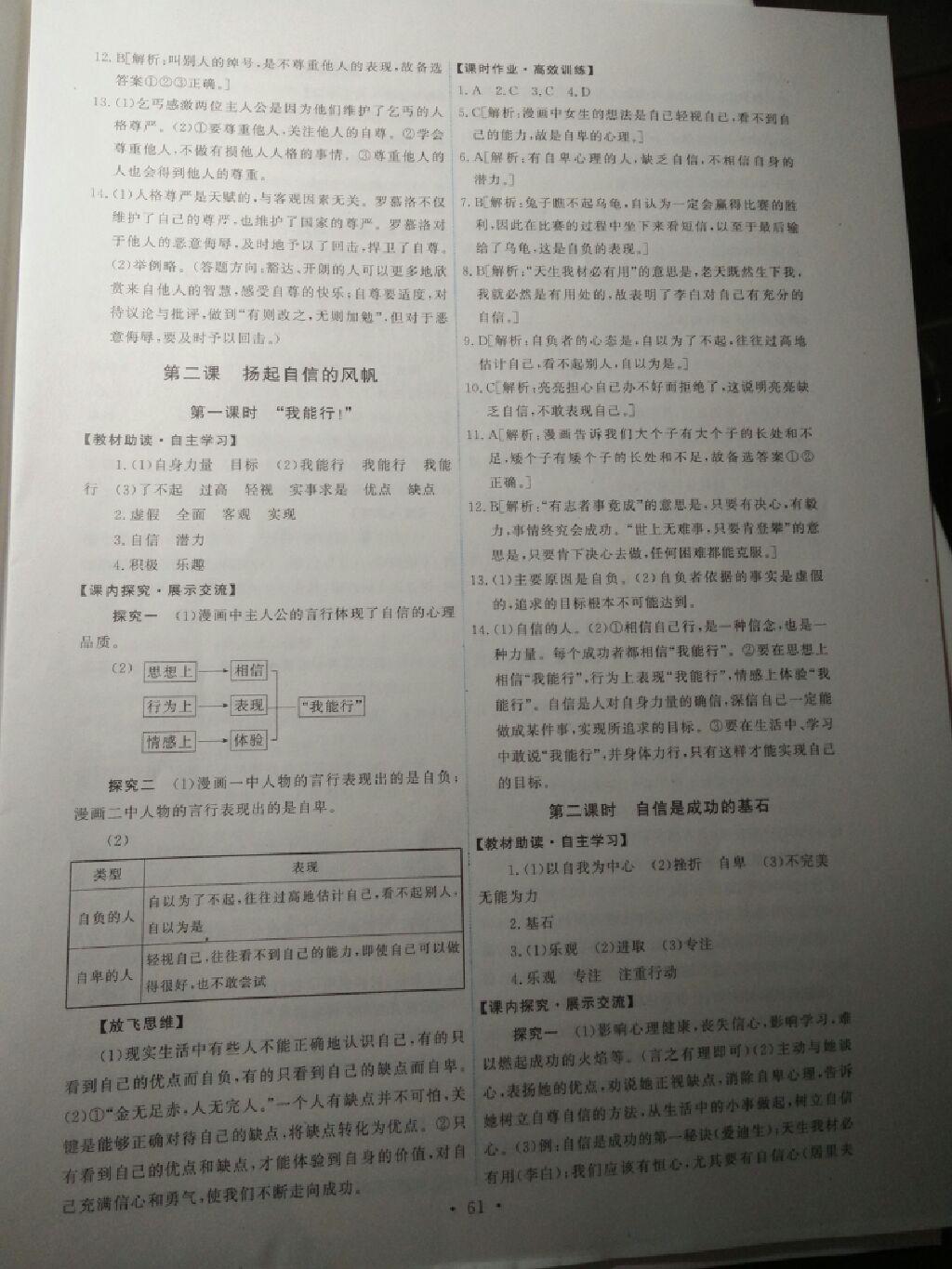 2015年能力培養(yǎng)與測試七年級思想品德下冊人教版 第51頁