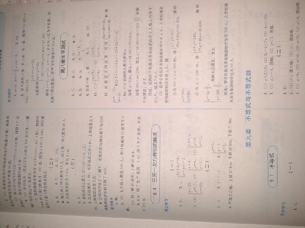 2014年人教金学典同步解析与测评七年级数学下册人教版 第19页