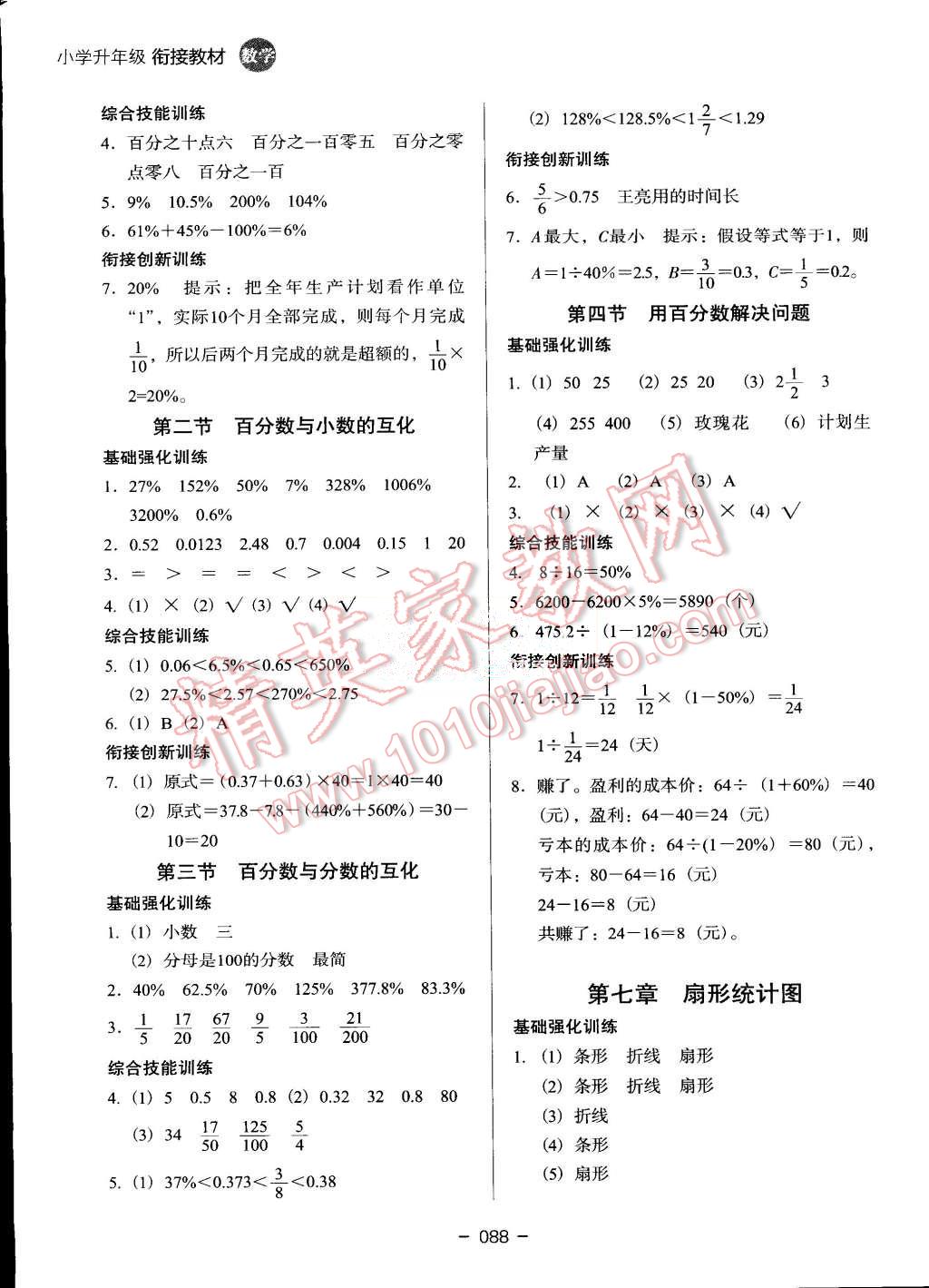 2015年鷹派教輔小學升年級銜接教材5升6年級數學 第7頁