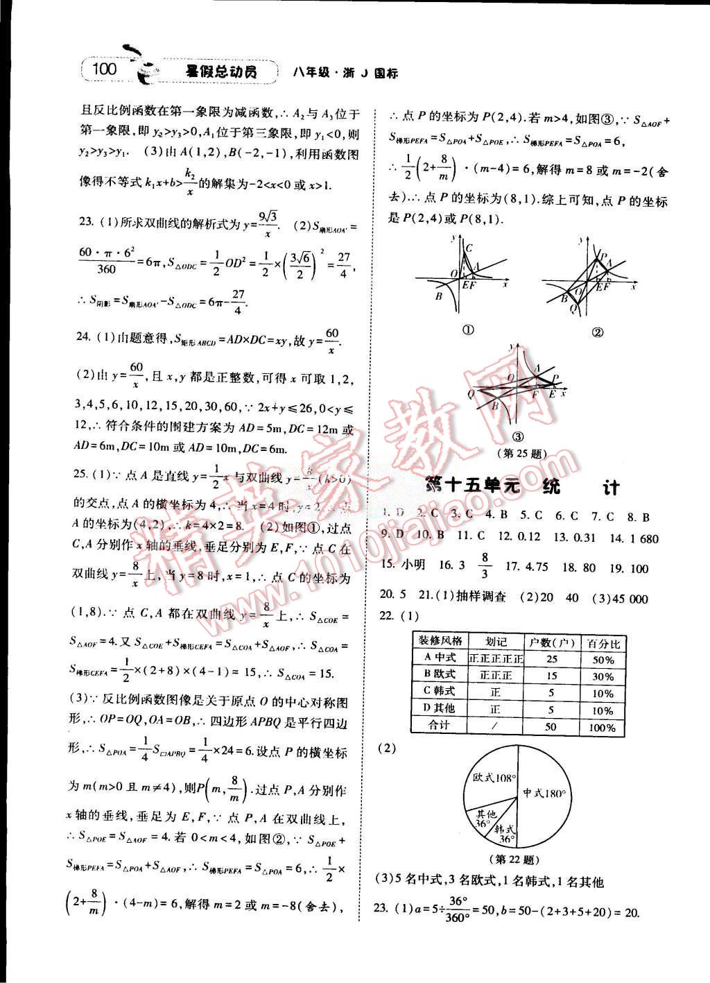 2015年暑假總動員八年級數(shù)學(xué)浙教國標版 第10頁