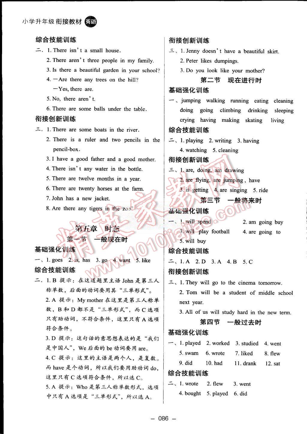 2015年鷹派教輔小學(xué)升年級銜接教材4升5年級英語 第7頁