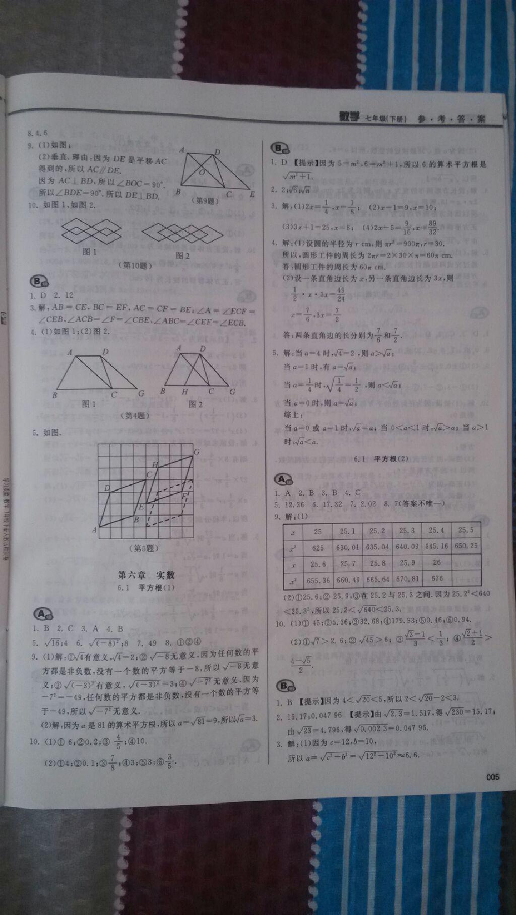 2015年学习质量监测七年级数学下册人教版 第101页