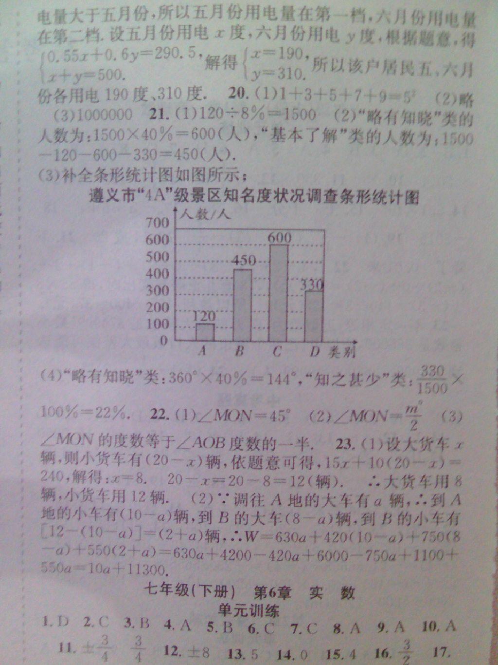 2015年赢在暑假抢分计划Winner七年级数学华师大版 第9页