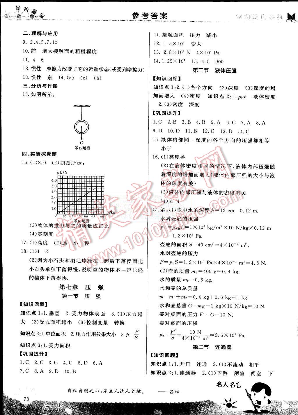 2015年輕松暑假復(fù)習(xí)加預(yù)習(xí)八年級(jí)升九年級(jí)物理 第2頁