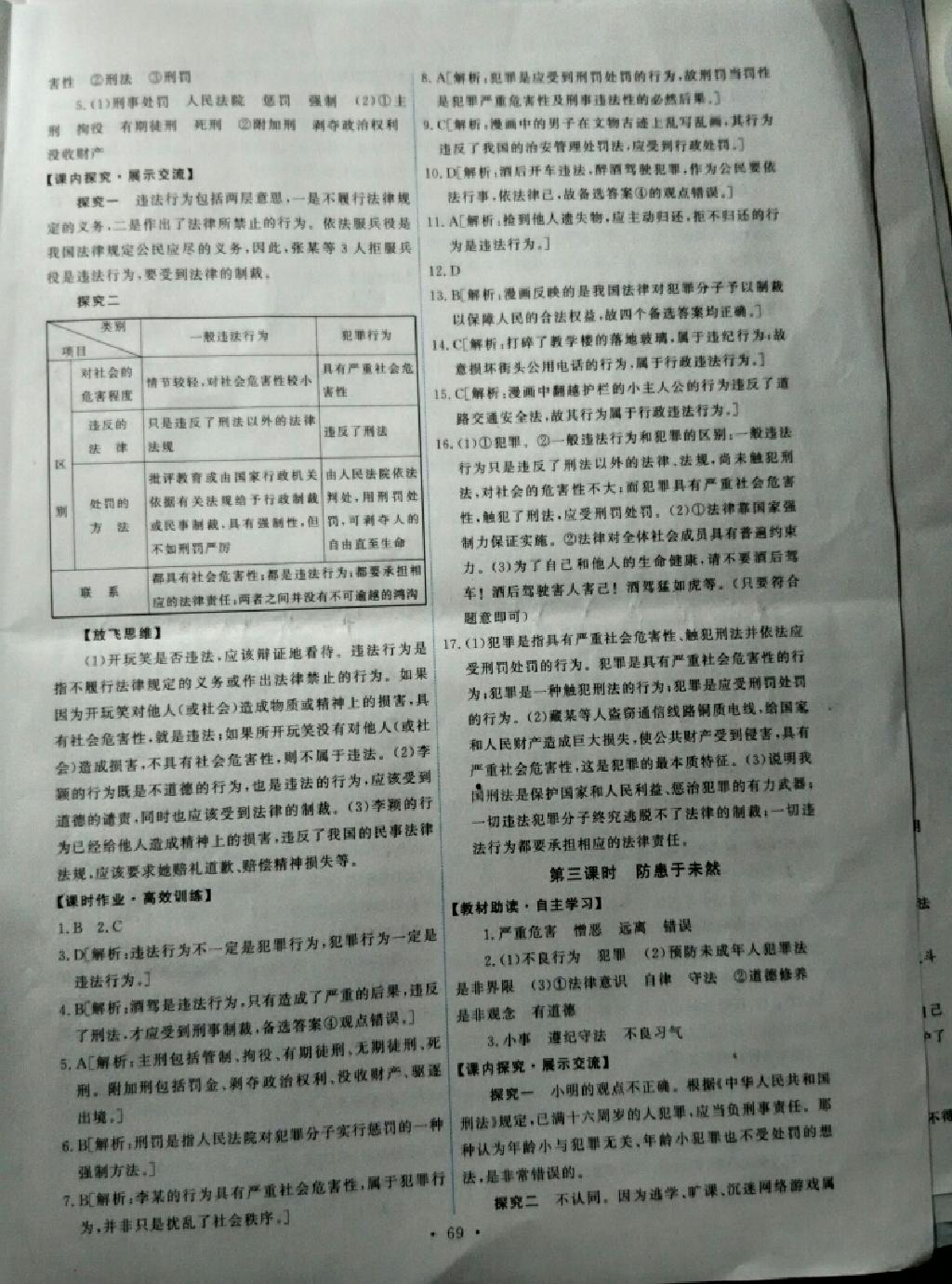 2015年能力培養(yǎng)與測(cè)試七年級(jí)思想品德下冊(cè)人教版 第75頁(yè)