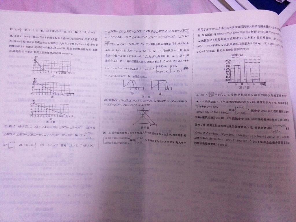 2015年通城學(xué)典活頁(yè)檢測(cè)七年級(jí)數(shù)學(xué)下冊(cè)人教版 第32頁(yè)