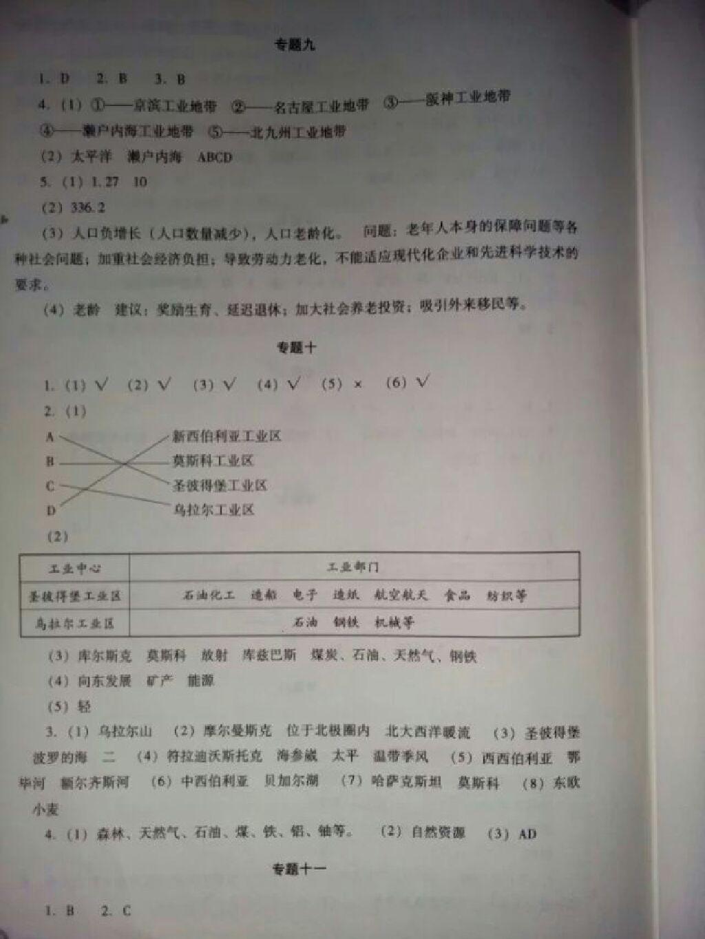 2015年新課程暑假作業(yè)本七年級(jí)綜合B版山西教育出版社 第41頁(yè)