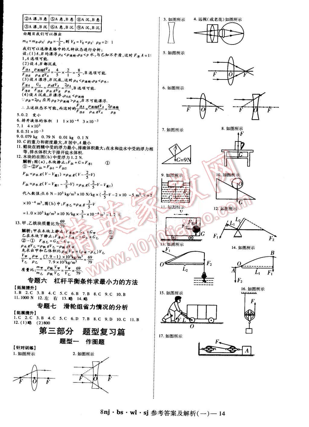 2015年金象教育U计划学期系统复习暑假作业八年级物理北师大版 第6页