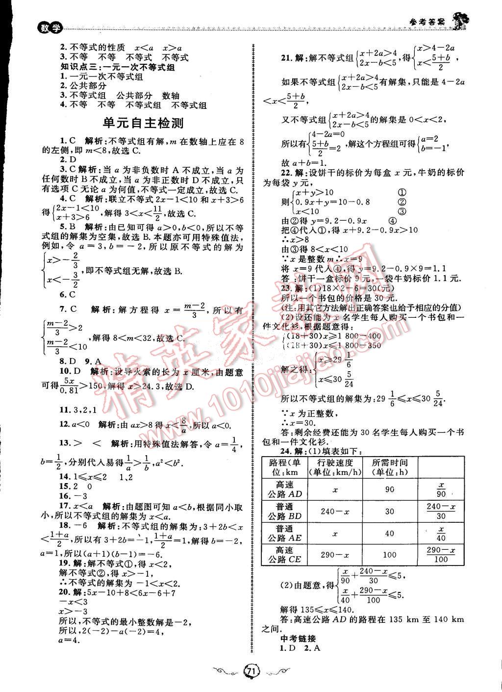 2015年暑假训练营假期好时光七升八年级数学人教版 第5页