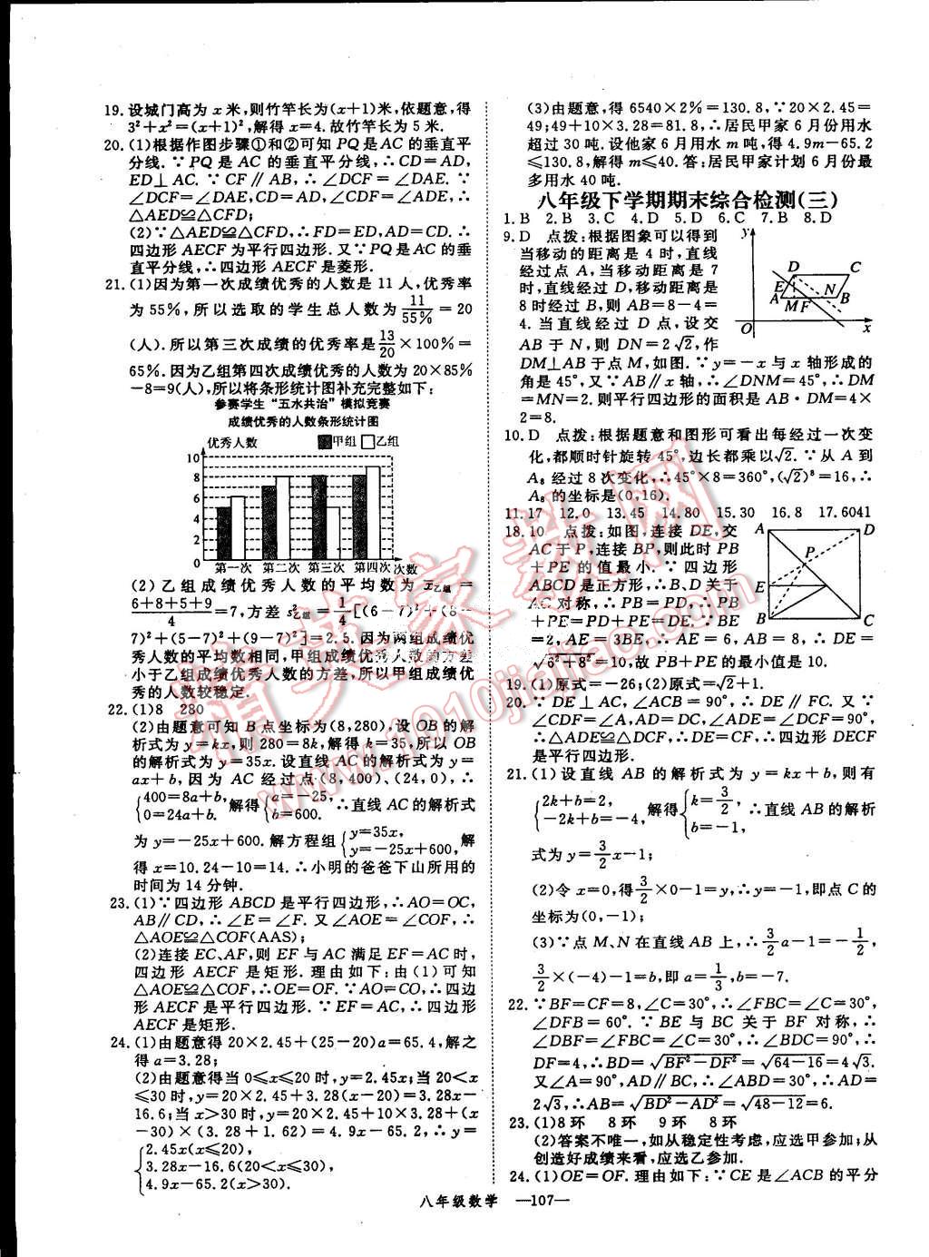 2015年时习之期末加暑假八年级数学人教版 第15页