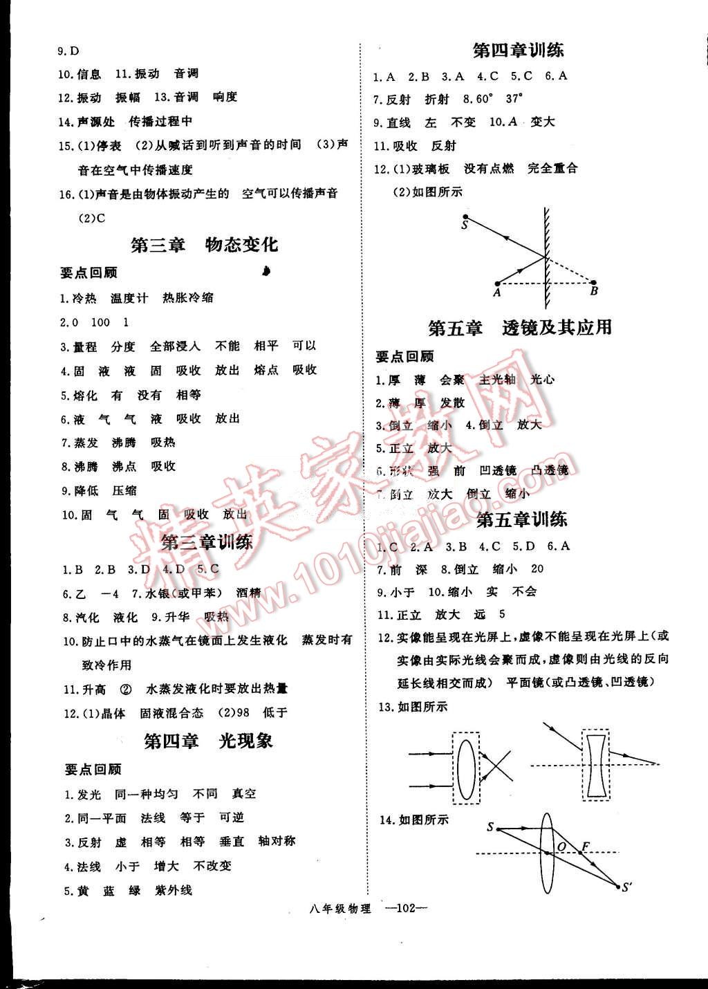 2015年時習之期末加暑假八年級物理人教版 第11頁