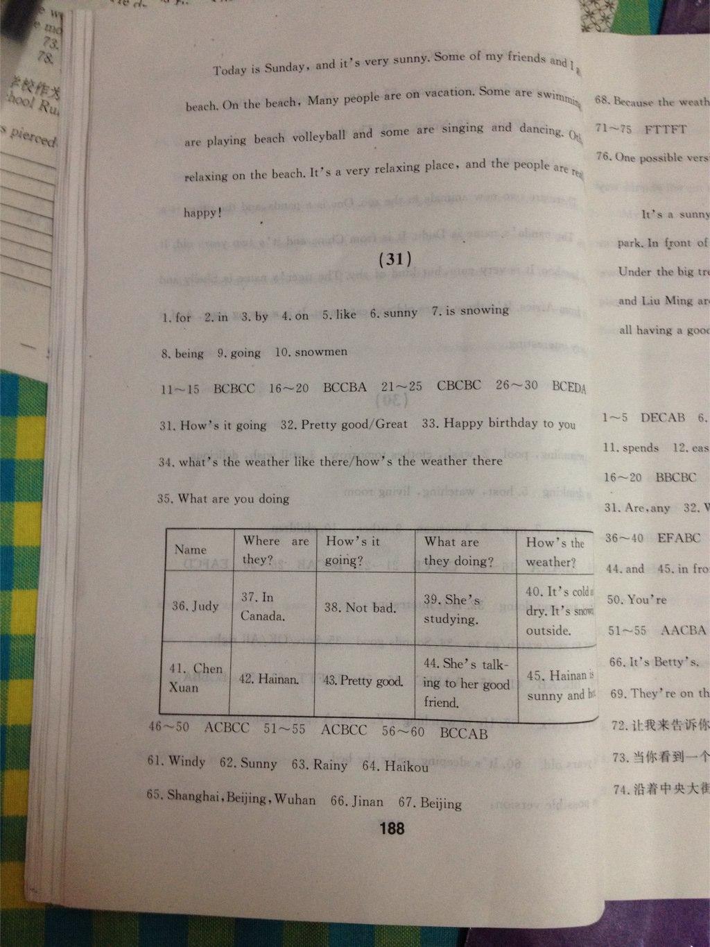 2015年试题优化课堂同步七年级英语下册人教版 第50页