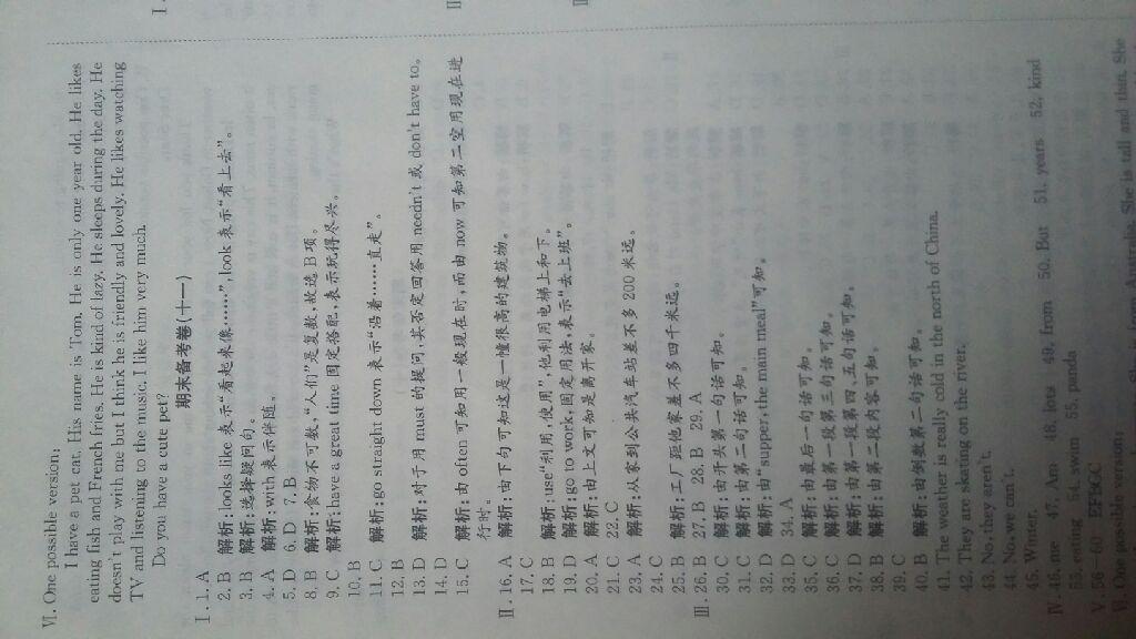 2015年高分裝備期末備考卷七年級(jí)英語(yǔ)下冊(cè)人教版 第17頁(yè)