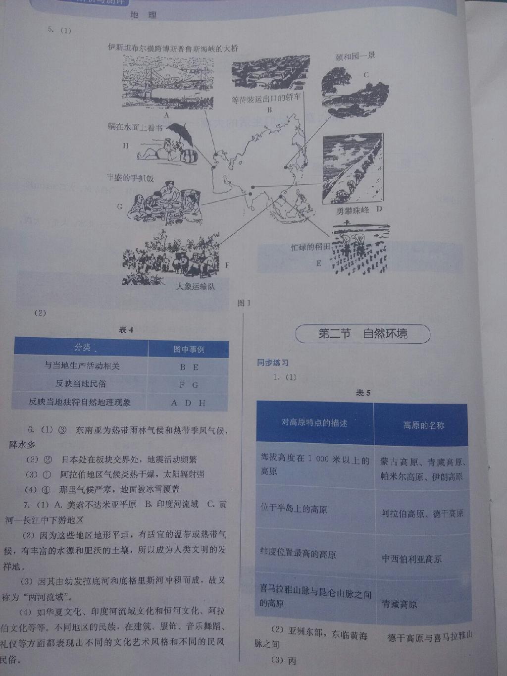 2015年人教金学典同步解析与测评七年级地理下册人教版 第2页